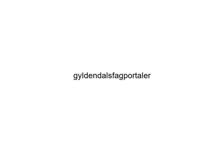 gyldendalsfagportaler