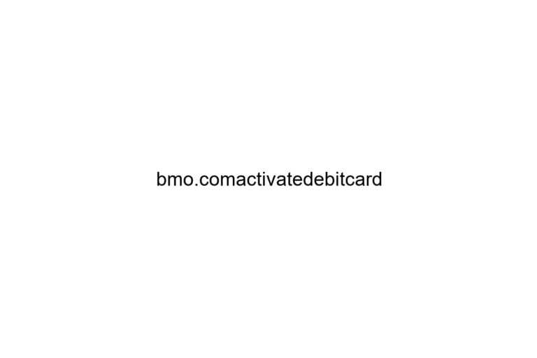 bmo comactivatedebitcard