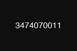 3474070011